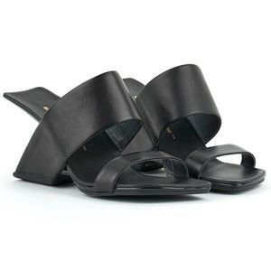♟️ United Nude Black Loop Hi High Heel Slip On Mule Sandal ♟️